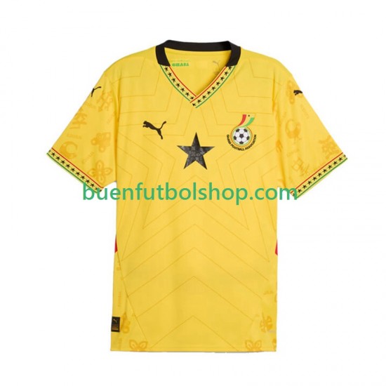 Camiseta de Fútbol Ghana 2025 Segunda Equipación Manga Corta Hombre