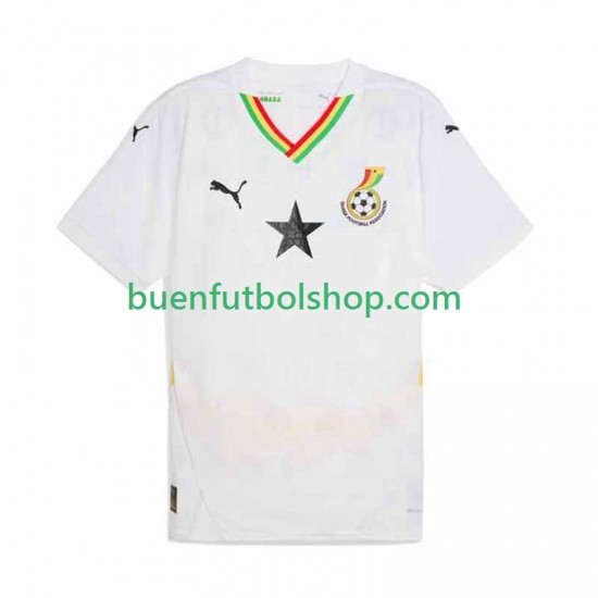 Camiseta de Fútbol Ghana 2025 Primera Equipación Manga Corta Hombre
