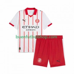 Camiseta de Fútbol Girona 2025-2026 Primera Equipación Manga Corta Niño