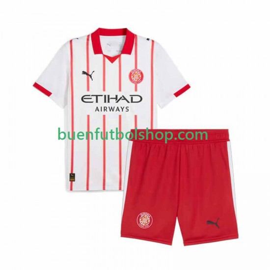 Camiseta de Fútbol Girona 2025-2026 Primera Equipación Manga Corta Niño
