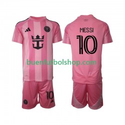 Camiseta de Fútbol Inter Miami Lionel Messi 10 2025 Primera Equipación Manga Corta Niño