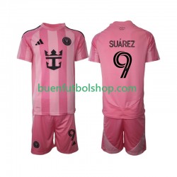 Camiseta de Fútbol Inter Miami Luis Suarez 9 2025 Primera Equipación Manga Corta Niño
