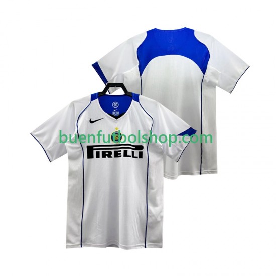 Camiseta de Fútbol Inter Milan Retro 2004 2005 Segunda Equipación Manga Corta Hombre Camiseta de Fútbol Inter Milan Retro 2004 2005 Segunda Equipación Manga Corta Hombre