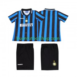 Camiseta de Fútbol Inter Milan Retro 1997 1998 Primera Equipación Manga Corta Niño
