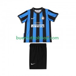 Camiseta de Fútbol Inter Milan Retro 2009 2010 Primera Equipación Manga Corta Niño