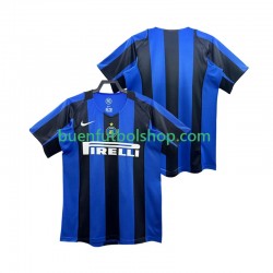 Camiseta de Fútbol Inter Milan Retro 2004 2005 Primera Equipación Manga Corta Hombre