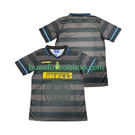 Camiseta de Fútbol Inter Milan Retro 1997 1998 Tercera Equipación Manga Corta Hombre Camiseta de Fútbol Inter Milan Retro 1997 1998 Tercera Equipación Manga Corta Hombre