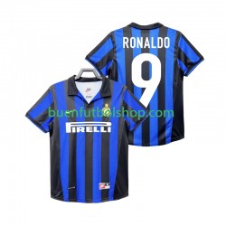 Camiseta de Fútbol Inter Milan Roanldo 9 Retro 1998 1999 Primera Equipación Manga Corta Hombre