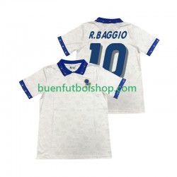 Camiseta de Fútbol Italia Roberto Baggio 10 Retro 1994 Segunda Equipación Manga Corta Hombre