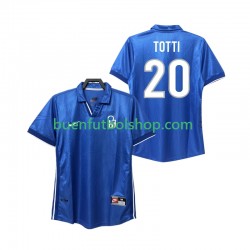 Camiseta de Fútbol Italia Totti 20 Retro 1998 Primera Equipación Manga Corta Hombre