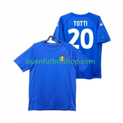 Camiseta de Fútbol Italia Totti 20 Retro 2000 Primera Equipación Manga Corta Hombre