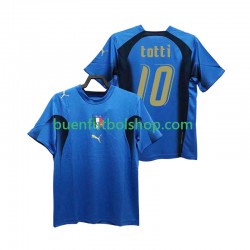 Camiseta de Fútbol Italia Totti 20 Retro 2006 Primera Equipación Manga Corta Hombre