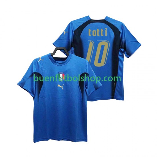 Camiseta de Fútbol Italia Totti 20 Retro 2006 Primera Equipación Manga Corta Hombre Camiseta de Fútbol Italia Totti 20 Retro 2006 Primera Equipación Manga Corta Hombre