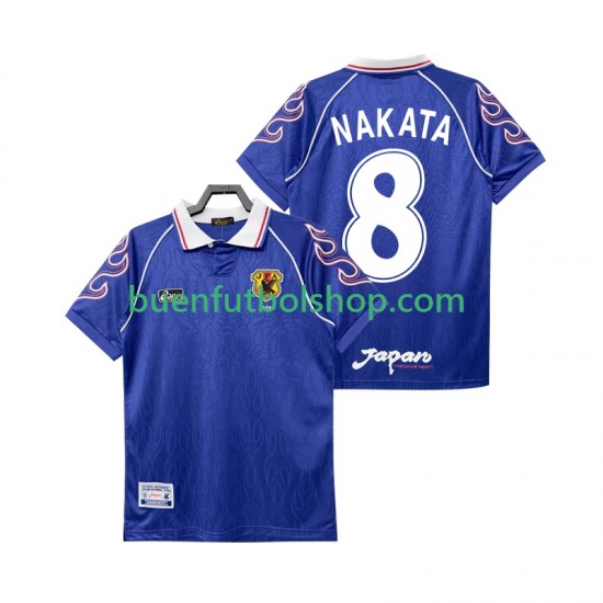 Camiseta de Fútbol Japón NAKATA 8 Retro 1998 Primera Equipación Manga Corta Hombre Camiseta de Fútbol Japón NAKATA 8 Retro 1998 Primera Equipación Manga Corta Hombre