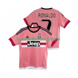 Camiseta de Fútbol Juventus Cristiano Ronaldo 7 Retro 2016 2017 Segunda Equipación Manga Corta Hombre