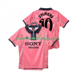 Camiseta de Fútbol Juventus DEL PIER0 10 Retro 1997 1998 Segunda Equipación Manga Corta Hombre