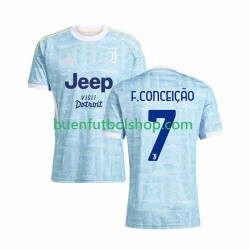 Camiseta de Fútbol Juventus Francisco Conceicao 7 2025-2026 Segunda Equipación Manga Corta Hombre
