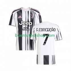 Camiseta de Fútbol Juventus Francisco Conceicao 7 2025-2026 Primera Equipación Manga Corta Hombre