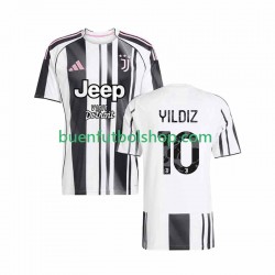 Camiseta de Fútbol Juventus Kenan Yildiz 10 2025-2026 Primera Equipación Manga Corta Hombre