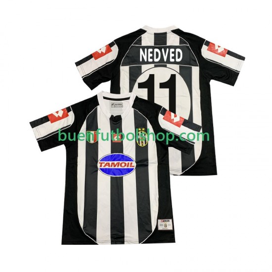 Camiseta de Fútbol Juventus NEDVED 11 Retro 2002 2003 Primera Equipación Manga Corta Hombre Camiseta de Fútbol Juventus NEDVED 11 Retro 2002 2003 Primera Equipación Manga Corta Hombre