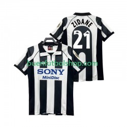 Camiseta de Fútbol Juventus ZIDANE 21 Retro 1997 1998 Primera Equipación Manga Corta Hombre