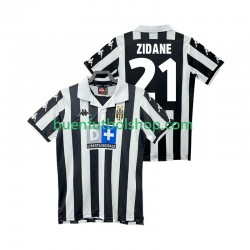Camiseta de Fútbol Juventus ZIDANE 21 Retro 1999 2000 Primera Equipación Manga Corta Hombre