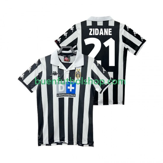 Camiseta de Fútbol Juventus ZIDANE 21 Retro 1999 2000 Primera Equipación Manga Corta Hombre Camiseta de Fútbol Juventus ZIDANE 21 Retro 1999 2000 Primera Equipación Manga Corta Hombre