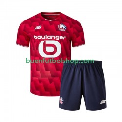Camiseta de Fútbol LOSC Lille 2025-2026 Primera Equipación Manga Corta Niño