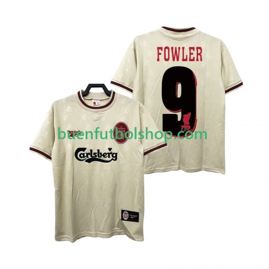 Camiseta de Fútbol Liverpool FOWLER 9 Retro 1996 1997 Segunda Equipación Manga Corta Hombre Camiseta de Fútbol Liverpool FOWLER 9 Retro 1996 1997 Segunda Equipación Manga Corta Hombre