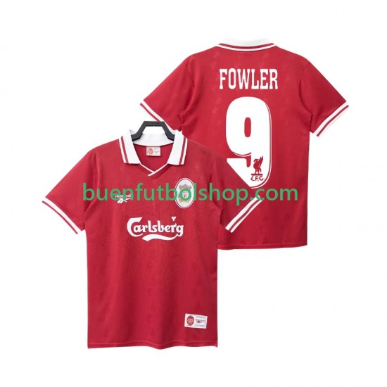 Camiseta de Fútbol Liverpool FOWLER 9 Retro 1996 1998 Primera Equipación Manga Corta Hombre Camiseta de Fútbol Liverpool FOWLER 9 Retro 1996 1998 Primera Equipación Manga Corta Hombre