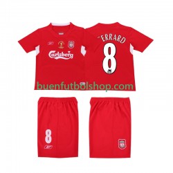 Camiseta de Fútbol Liverpool GERRARD 8 Retro LWP 2004 2005 Primera Equipación Manga Corta Hombre