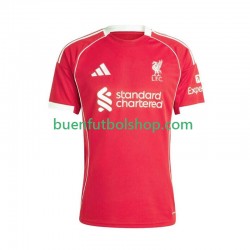 Camiseta de Fútbol Liverpool 2025-2026 Primera Equipación Manga Corta Hombre