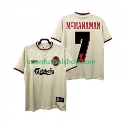 Camiseta de Fútbol Liverpool MCMANAMAN 7 Retro 1996 1997 Segunda Equipación Manga Corta Hombre