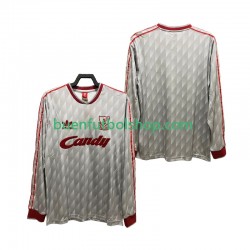 Camiseta de Fútbol Liverpool Retro 1989 1991 Segunda Equipación Manga Larga Hombre Camiseta de Fútbol Liverpool Retro 1989 1991 Segunda Equipación Manga Larga Hombre