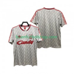 Camiseta de Fútbol Liverpool Retro 1989 1991 Segunda Equipación Manga Corta Hombre Camiseta de Fútbol Liverpool Retro 1989 1991 Segunda Equipación Manga Corta Hombre