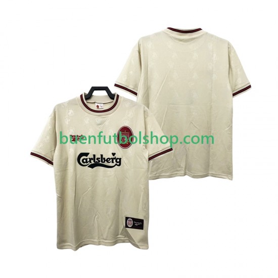 Camiseta de Fútbol Liverpool Retro 1996 1997 Segunda Equipación Manga Corta Hombre Camiseta de Fútbol Liverpool Retro 1996 1997 Segunda Equipación Manga Corta Hombre
