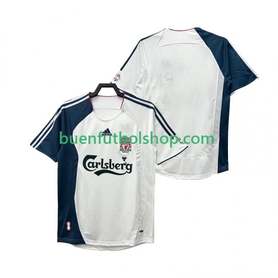 Camiseta de Fútbol Liverpool Retro 2006 2008 Segunda Equipación Manga Corta Hombre Camiseta de Fútbol Liverpool Retro 2006 2008 Segunda Equipación Manga Corta Hombre