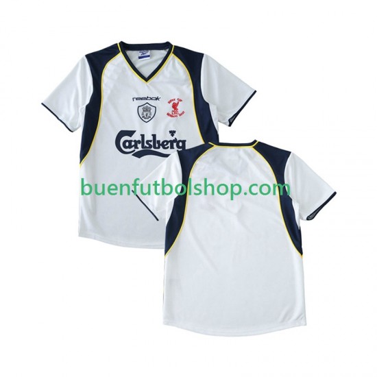 Camiseta de Fútbol Liverpool Retro LWP 2001 2002 Segunda Equipación Manga Corta Hombre