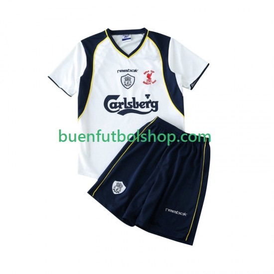 Camiseta de Fútbol Liverpool Retro LWP 2001 2002 Segunda Equipación Manga Corta Niño Camiseta de Fútbol Liverpool Retro LWP 2001 2002 Segunda Equipación Manga Corta Niño