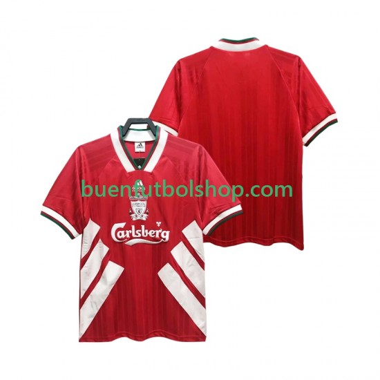 Camiseta de Fútbol Liverpool Retro 1993 1995 Primera Equipación Manga Corta Hombre