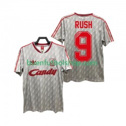 Camiseta de Fútbol Liverpool Rush 9 Retro 1989 1991 Segunda Equipación Manga Corta Hombre Camiseta de Fútbol Liverpool Rush 9 Retro 1989 1991 Segunda Equipación Manga Corta Hombre