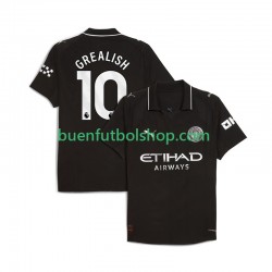 Camiseta de Fútbol Manchester City Jack Grealish 10 2025-2026 Segunda Equipación Manga Corta Hombre