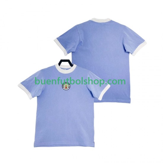 Camiseta de Fútbol Manchester City Retro 1972 Primera Equipación Manga Corta Hombre Camiseta de Fútbol Manchester City Retro 1972 Primera Equipación Manga Corta Hombre