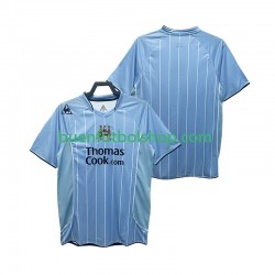 Camiseta de Fútbol Manchester City Retro 2007 2008 Primera Equipación Manga Corta Hombre