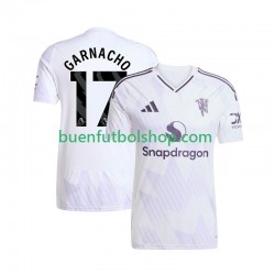 Camiseta de Fútbol Manchester United Alejandro Garnacho 17 2025-2026 Segunda Equipación Manga Corta Hombre