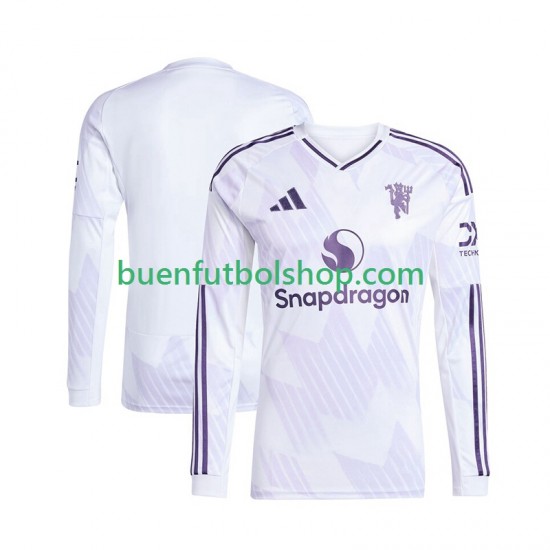 Camiseta de Fútbol Manchester United 2025-2026 Segunda Equipación Manga Larga Hombre Camiseta de Fútbol Manchester United 2025-2026 Segunda Equipación Manga Larga Hombre