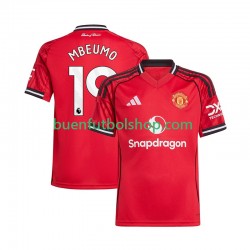 Camiseta de Fútbol Manchester United Bryan Mbeumo 19 2025-2026 Primera Equipación Manga Corta Hombre