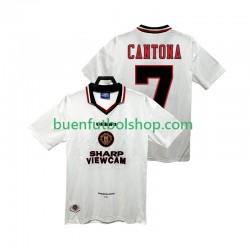 Camiseta de Fútbol Manchester United CANTONA 7 Retro 1996 1997 Segunda Equipación Manga Corta Hombre
