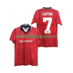 Camiseta de Fútbol Manchester United CANTONA 7 Retro 1994 1996 Primera Equipación Manga Corta Hombre