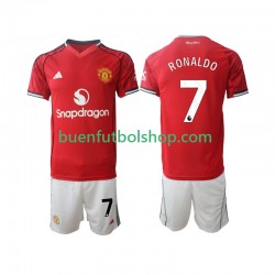 Camiseta de Fútbol Manchester United Cristiano Ronaldo 7 2025-2026 Primera Equipación Manga Corta Niño